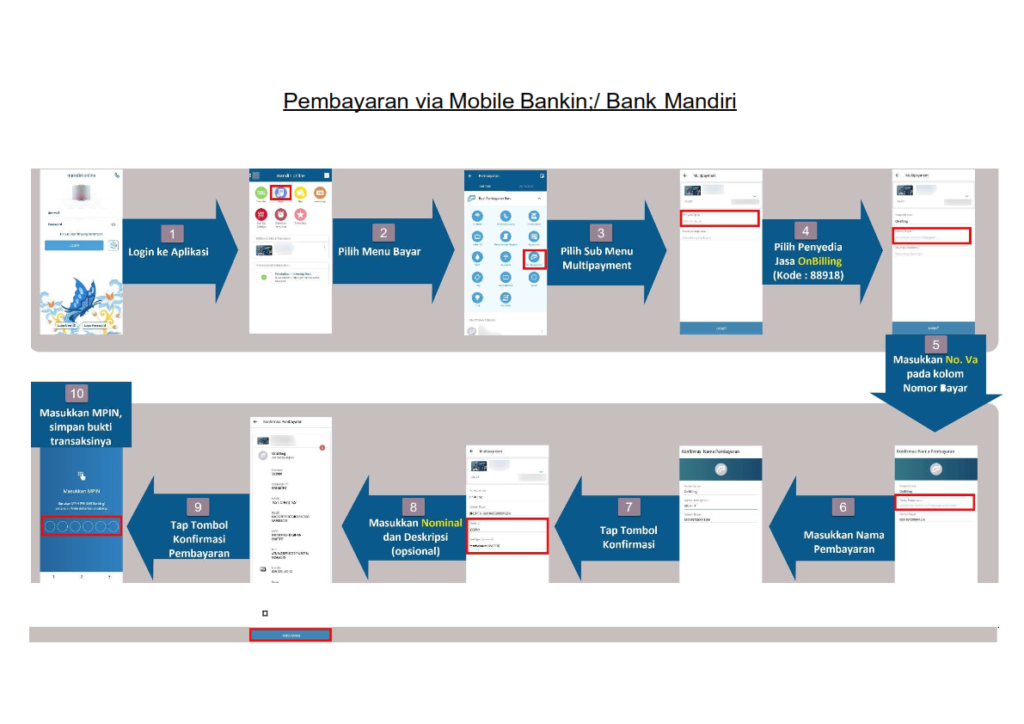 Cara Pembayaran Tagihan Bnetfit Melalui M-Banking Mandiri