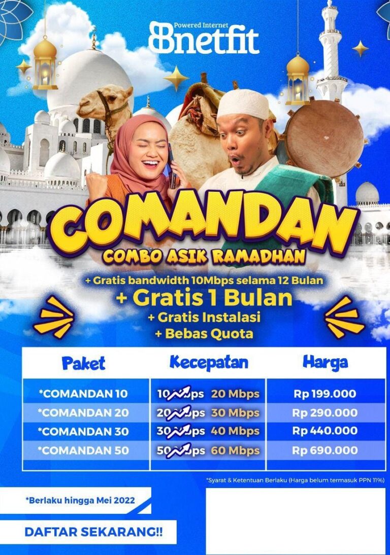 Bnetfit ID - Promo Internet Bnetfit COMANDAN