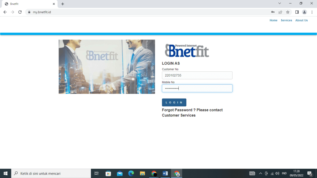 Bayar Bnefit melalui dompet digital